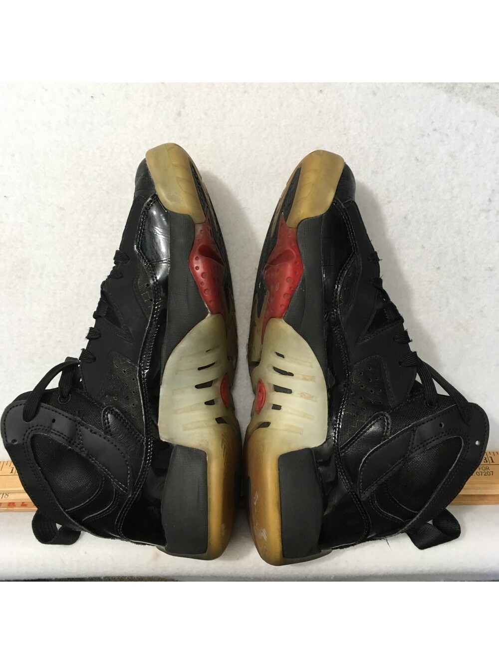 Nike Men's Air Jordan Jumpman Two Trey Black Patent Leather Sneakers DO1925-003 - Picture 8 of 9